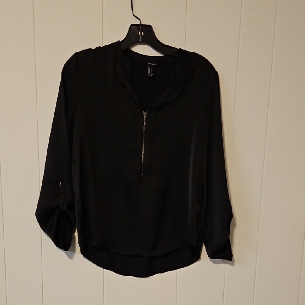 Forever 21 Black Long Sleeve Blouse